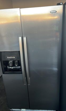 Whirlpool Side By Side Stainless Steel Refrigerator Fridge
