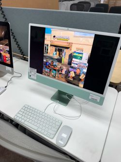 Apple iMac 24” 4.5K Retina M1 8GB RAM 256GB SSD Green (2021)