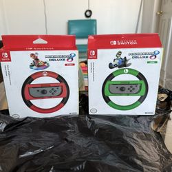 Nintendo Switch Joy Con Racing Wheel Mario Kart 8 Deluxe $20 EACH 