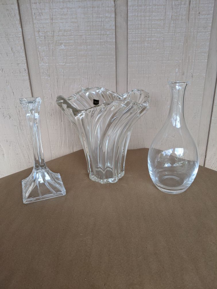 Mikasa Glass Vases