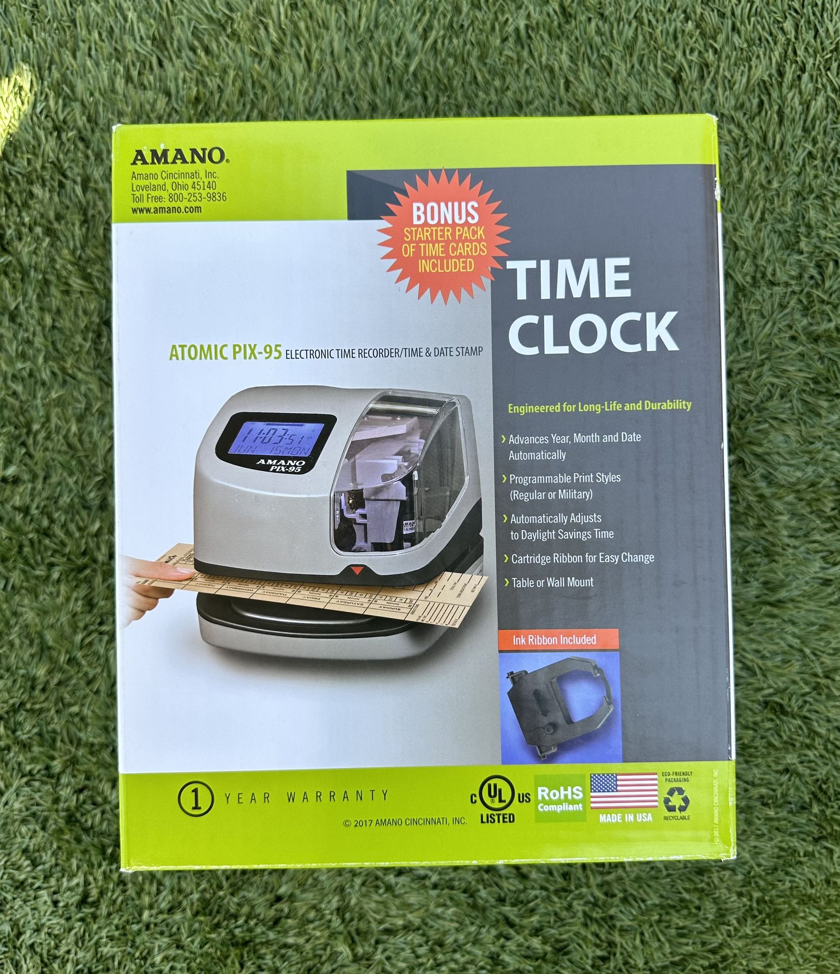 Amano PIX-95 Electronic Time Clock