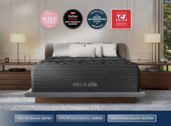 Helix Midnight Elite Mattress w Coolforce, king sized- brand new, never opened!