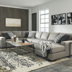  Marsing Nuvella - Slate - Left Arm Facing Loveseat, Wedge, Armless Chair, Armless Loveseat, Right Arm Facing Corner Chaise Sectional 