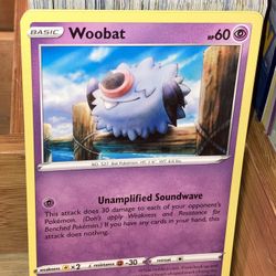 WOOBAT Pokémon card