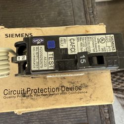 Siemens 15 amp Arc Fault breaker