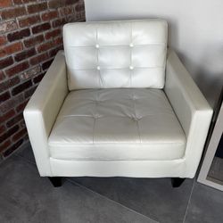 White Leather Chair