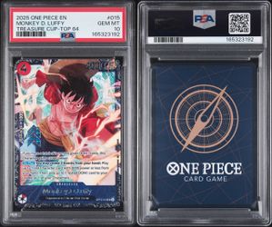 One piece treasure cup top 64 Luffy PSA 10