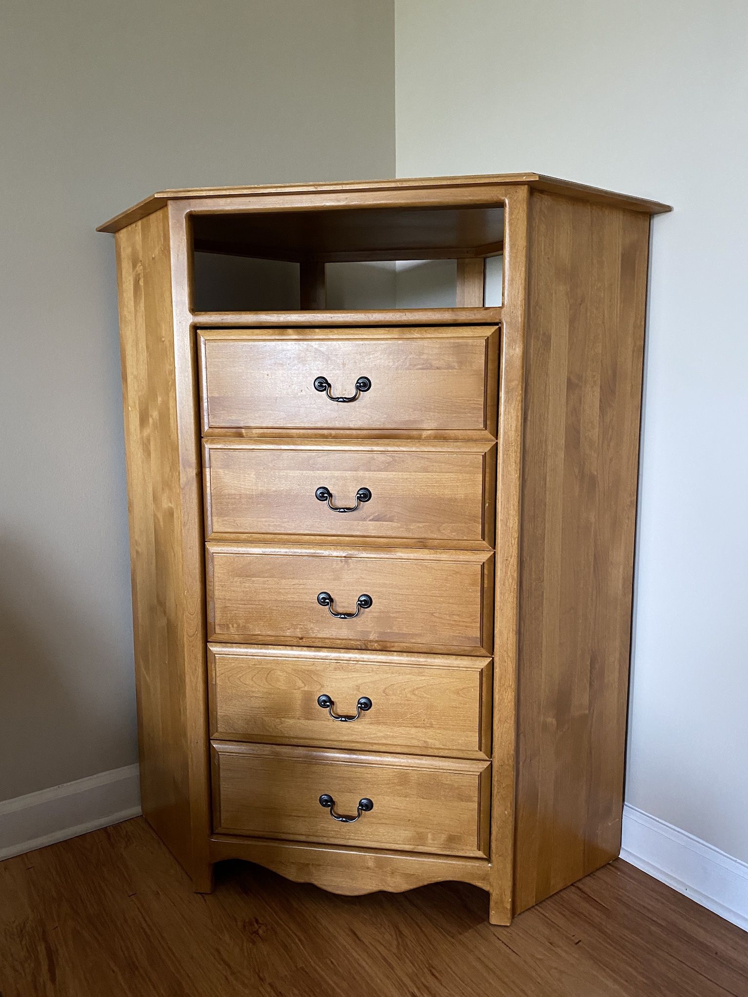 Matching Corner Dresser and Shelf