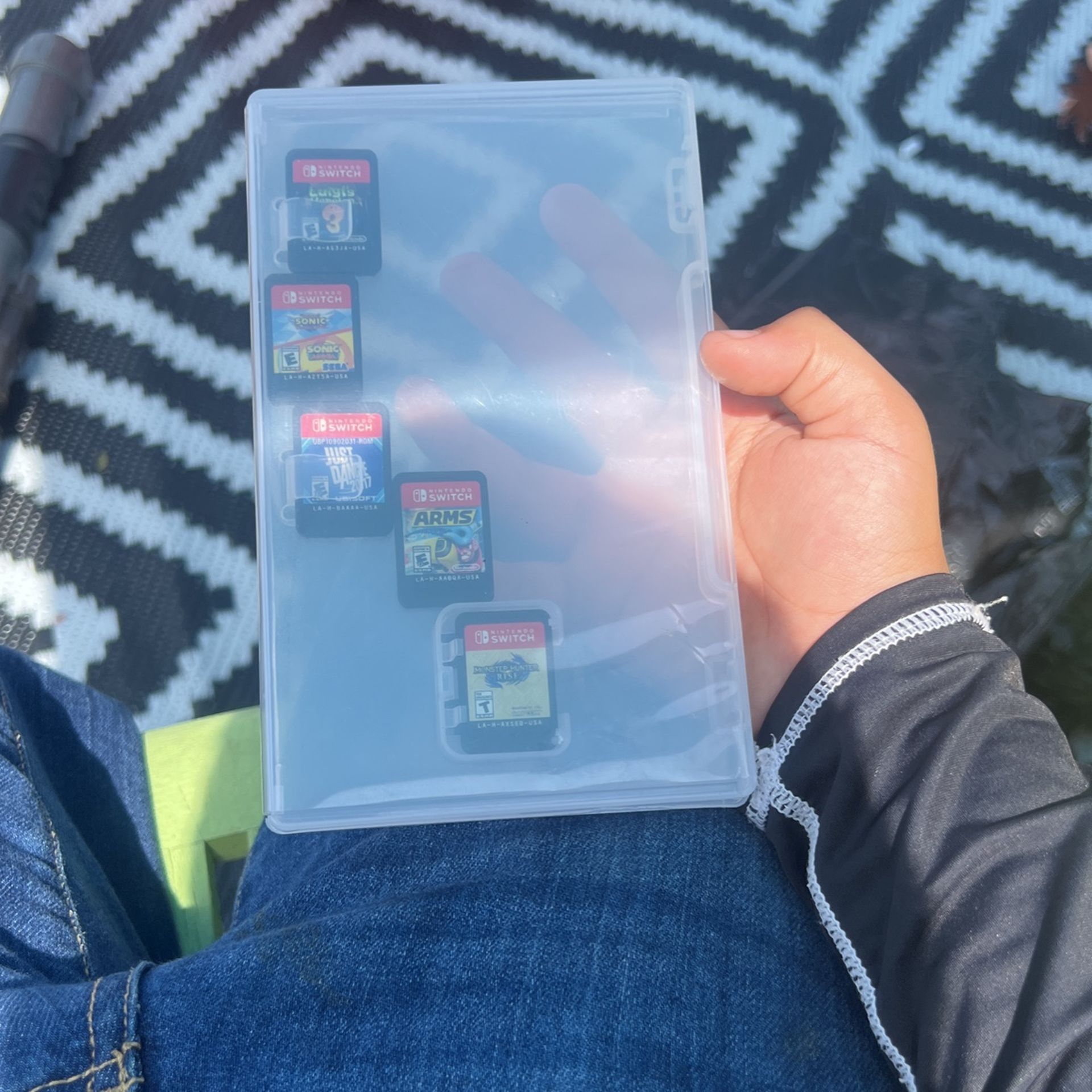 Luigis Mansion, Three Sonic Racers And Sonic Mania Just Dance 2017 Arms, Monster Hunter Rise