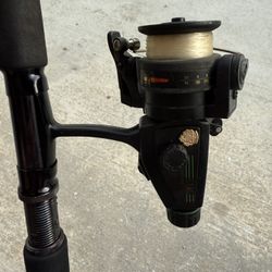 Abu Garcia Cardinal 763 spinner on 6’6” Abu Garcia Conolon 300 #46