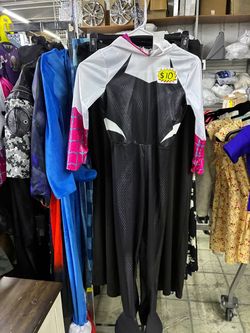 Spider-Gwen Costume Dress with Hood