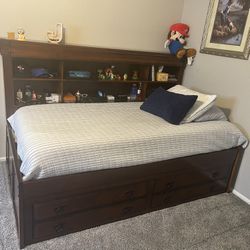 Twin Bed With 2 Drawers Storage And Under Bed Storage
