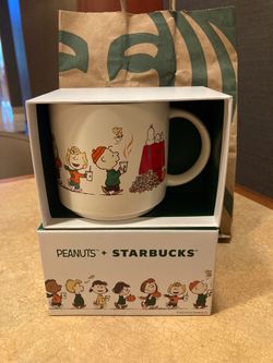 2026 STARBUCKS LIMITED EDITION PEANUTS GANG (SNOOPY) CERAMIC 14oz COFFEE MUG/CUP