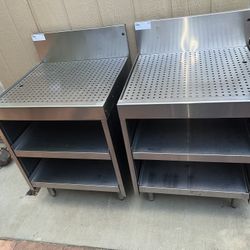 GLASTENDER UNDERBAR GLASS RACK UNIT WITH A DRAINBOARD