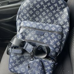 Lv Backpack and Messenger Trio