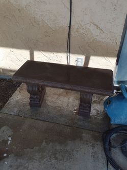 3 piece cement bench