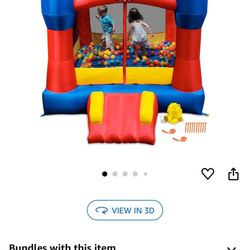 Inflatable Bounce House With blower, Castle Shape