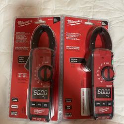 Milwaukee Clamp Meters (2) – Brand New HVAC + AC/DC