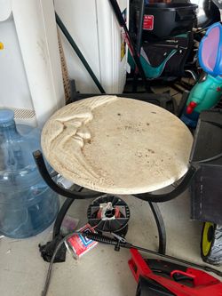 Glass moon side table