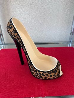 Wild Eye Designs Leopard Print High Heel Wine Bottle Holder