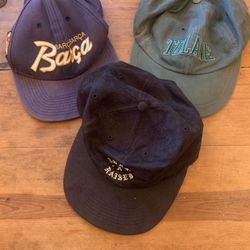 Set of 3 Baseball / Athletic Caps 