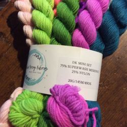 1- Bundle Frankie Grey Fibers 10- Pack Mini Skeins Yarn