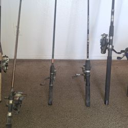 Fishing Rods And Tackle Box Combo