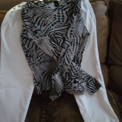 Dkny Mesh Top. Celebrity Pink White JEANS 