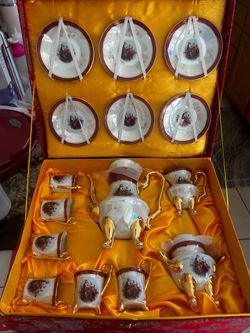 Vintage Tiger Yedi Fine Porcelain Tea/Coffee Set – Never Used – Original Box