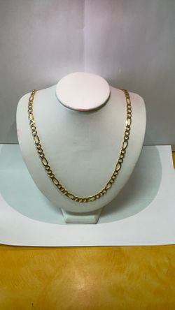 14k Figaro Dual Colored Chain