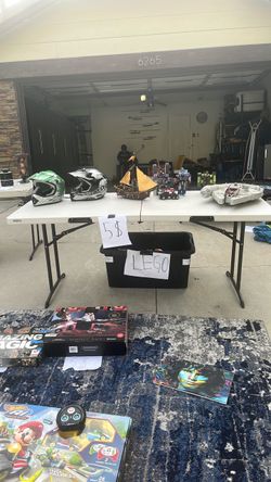 Helmets and Transformers toys