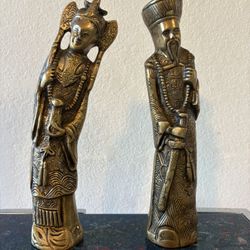 Chinese Bronze Statue .Estatua De Bronze Chinas H 12”