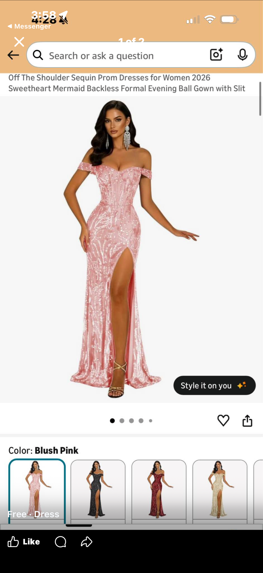 Prom/ball gown dress