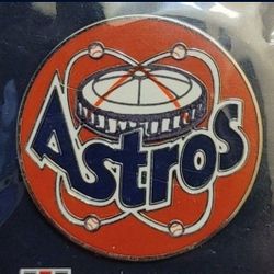 Houston Astros "THROWBACK ASTRODOME LOGO" COLLECTOR'S Pin By Wincraft (New In Package) Please Read Description.