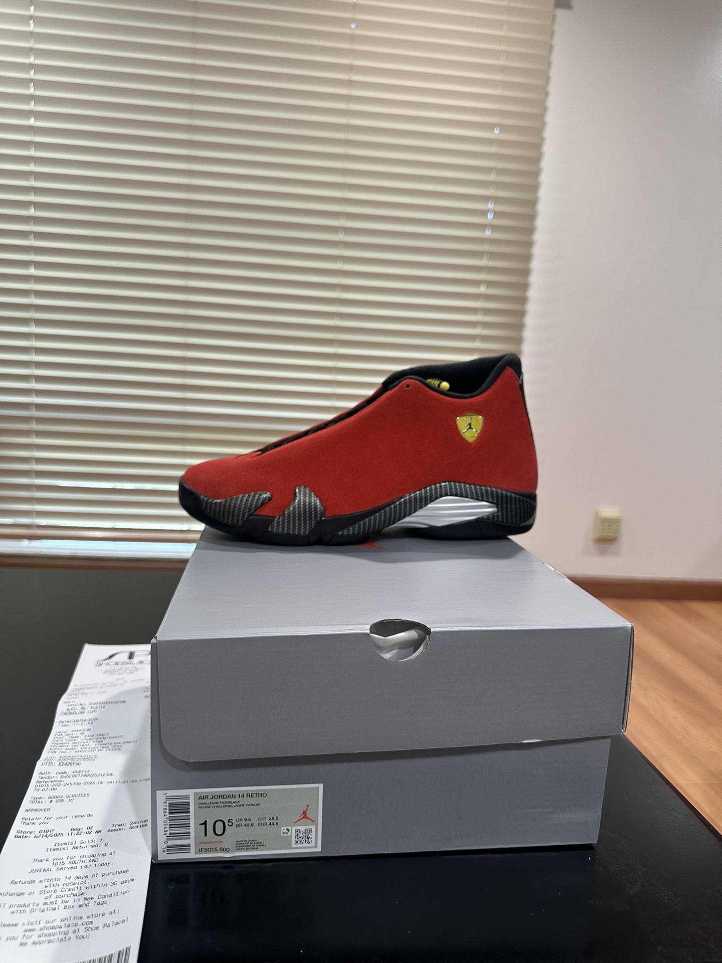 Jordan 14s Ferrari Men’s Size 10.5