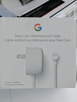 Google
Nest Cam (Battery) Weatherproof 33feet/ 10M CABLE ONLY 