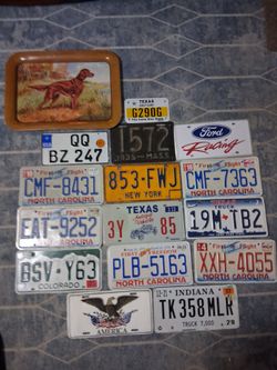 VINTAGE LICENSE PLATES & COLLECTIBLES