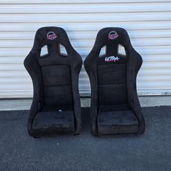 NRG Innovations Racing Bucket Seats Asientos Deportivos Universales 