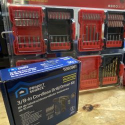 30pc Drill/driver Kit With 115pc Drill Bit Set Both New