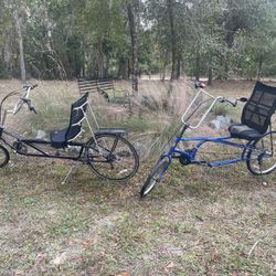 Two Recumbent Bikes