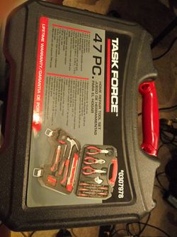 TASK FORCE 47PC. HOME REPAIR TOOL SET JUEGO DE HERRAMIENTAS PARA EL HOGAR. #0307978..