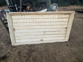 large fiberglass/plastic flood tray