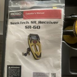 Ridgid SeekTech SR-60 Utility Line Locator Receiver SR60