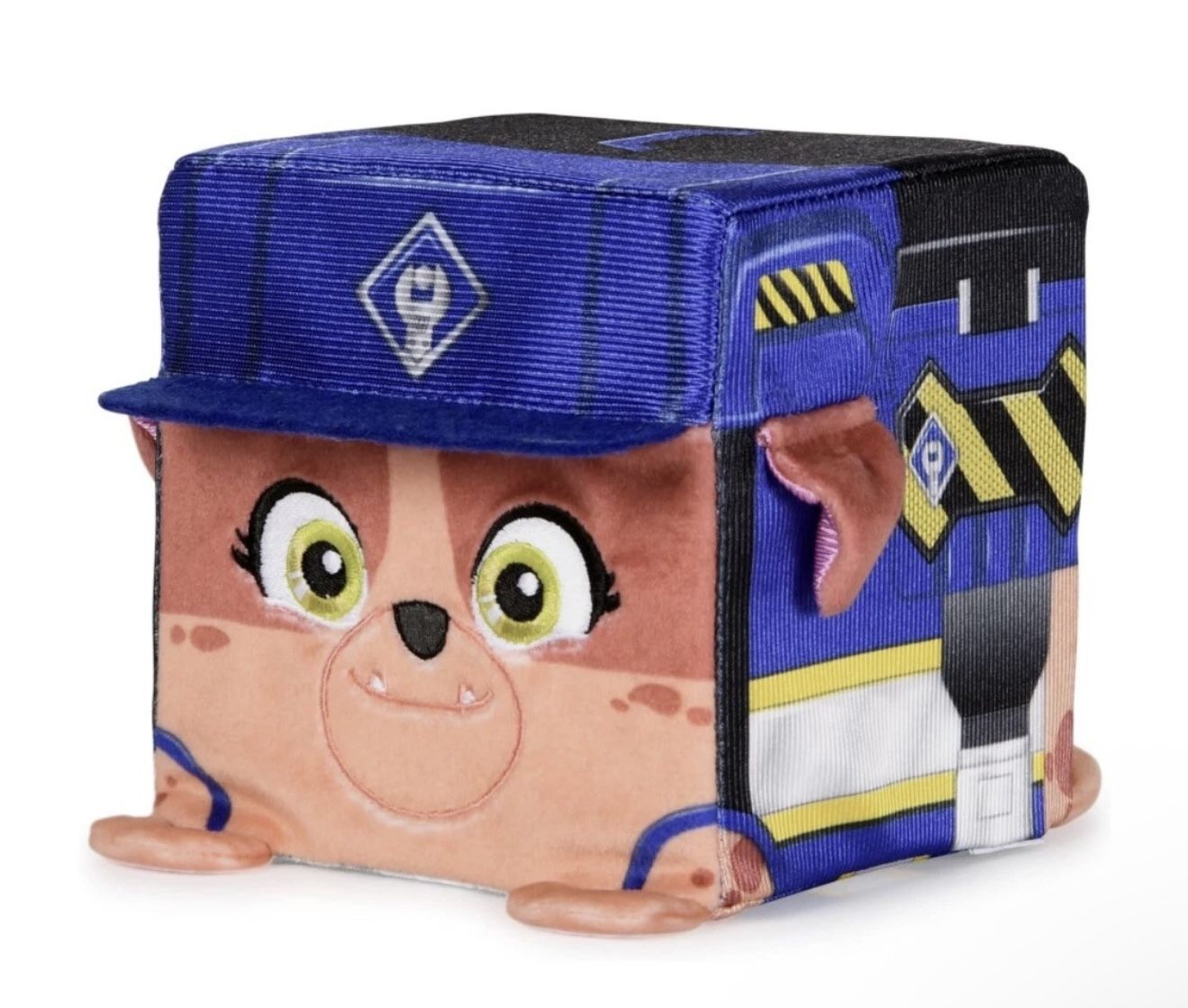 Rubble & Crew Stuffed Animal 4-Inch Cube-Shaped Plush Toy