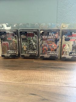 Star Wars Hasbro Action Figures (4) Saga Vintage Collection Ultimate Galactic Hunt (Factory Sealed /Never Opened) 2006