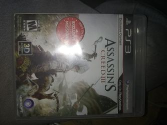 Assassin creed 3 ps3