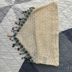 Cream Knit Strapless SHEIN Top