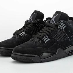 Air Jordan 4 Retro "Black Cat" Men's Shoe 11.5
