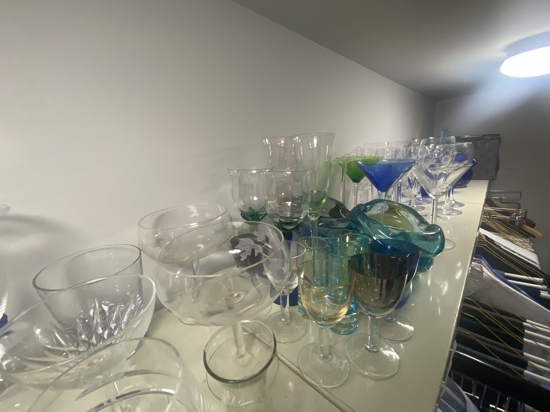 Collection Of Various Glassware  70 Pieces Total