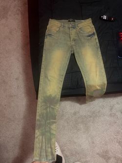 purple jeans